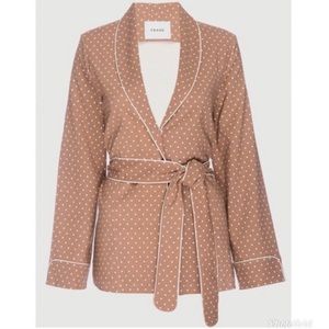 Frame Polka Dot Smoking Jacket